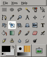 The Scale tool in Toolbox